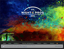 Tablet Screenshot of nightoftheprogfestival.com